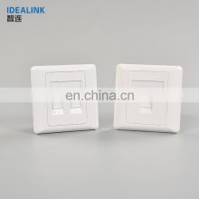 86 Type Standard RJ45 Face Plate White Network Keystone With Face Plate