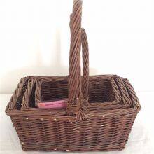 High Quality With Reasonable Price Wicker Basket Arc Top Shape thumbnail-2