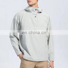 New Custom Logo Light Weight Windbreaker Hoodie Men's Outdoor Casual Jogging Sports Jacket Fitness Clothes Tracksuits thumbnail-4