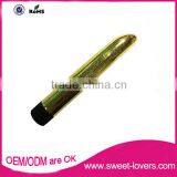 Top Selling Sex Toys Female Sex Masturbation Toys Golden Color Massage Stick Vibrator thumbnail-4