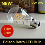 E27 2W 4W 6W 8W Edison Led Filament Bulb AC 110V AC 220V Retro Glass Bulbble Edison Bulb Lampada Led Light Lamp 360 Degree