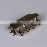 RF Connector With Good Quality and Factory Price, 50 Ohms Female Multi-BNC Coaxial Cable Price Connector