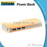 10000mah Portable Charger Power Bank Rubber Coating Finish With 3 USB Port and LED Light thumbnail-5