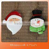 Snowman Relief Ceramic Decorative Hanging Banner Wall