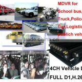 The latest H.264, Dual streaming 4 camera inputs NTSC / PAL Free CMS software Mobil DVR Support Google Map