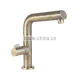 Antique Brass Bathroom Faucet Basin Mixer Tap Watermark thumbnail-3