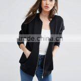 Hot Selling Cheap Black Zip up 280cbc Hoodies Women thumbnail-5