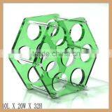 GH-W07b Hexagon Sharp Antique Wine Rack, Guitar Wine Rack thumbnail-3