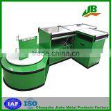 Green Clr Conveyor Supermaket Checkout Counter