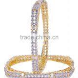 Indian Gold Plated 2PC Bangle Set Bracelet Jewelry thumbnail-1