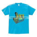 oem supply printing PU motif number#1 in the game men Tshirt