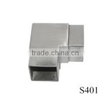 stainless steel 2 way square tube connectors 25mm