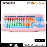 Waterproof Color With Large Keys Plug and Play Children Wired Keyboard thumbnail-1