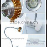 3w Eye Protection Gooseneck Led Clip Reading Lamp Bedside Night Lamp