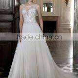 Hot Sell Good Quality 2016 New Style Embroidery Designs for Wedding Dress thumbnail-2