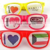 Pinhole glasses,custom pinhole sunglasses,lens printing sunglasses,promotional printed lens sunglasses