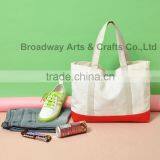 Wholesale Orange and White Newest Fashion Canvas Cotton bag