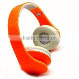 Hot Selling New Model Cell Phone Accessories Super Bass Stereo Headphone Sports Headset in Orange White thumbnail-1