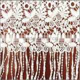 Special design white chemical george brial lace fabric for lady dress
