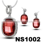 austira crystal necklace and earring sets american diamond necklace sets
