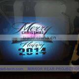 Holographic Transparent Wall Hanging Rear Projection Screen Film Advertising Screen