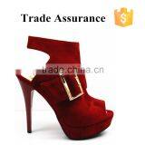 Lady Dress Fancy Shoes Classical Red Sandals thumbnail-1