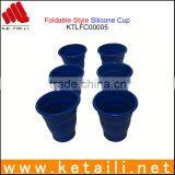 Shenzhen Promotional Travel Gifts Silicone Rubber Folding Cup Collapsible Cups thumbnail-2