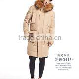 Hot sales long goose feather down jacket for men