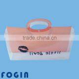 Clear Vinyl Pvc Button Bags With Handles