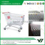 210L Galvanize and Powder European Shopping Trolley With Castor thumbnail-1