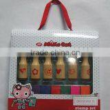 Wooden Stamp W/Ink Pad Set thumbnail-1