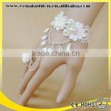 Gothic White Handmade Bridal Bracelet, Holy Bracelets thumbnail-3
