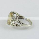 Big Dreams !! Golden Rutile 925 Sterling Silver Ring, Gemstone Silver Jewellery, Fine Silver Jewellery thumbnail-4