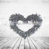 Wooden Crafts Heart Shaped Wreath