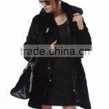 High Quality Rabbit Whole Skin Hat Long Jacket thumbnail-3
