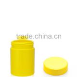 Yellow UV Glossy HDPE Plastic Bottle