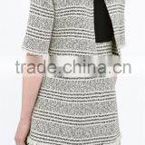 2015 Summer Jacquard Round Neck With Back Opening Fashion and Casual Dresses - SYK15019 thumbnail-5