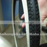 bicycle tire with white side