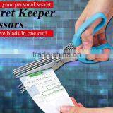 household tools products office items stationery shredder five stainless steel blades office scissor 75279