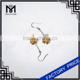 Peridot Color Cubic Zirconia Earring Cluster Flower Earring for Korean Buyers thumbnail-3