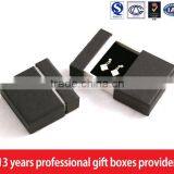 Black Paperboard Jewelry Packing Box Drawer Box Jewellery / a Set of Wedding Gift Box thumbnail-3