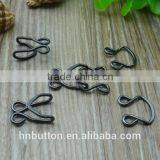 Black Nickel Collar Hooks for Bra