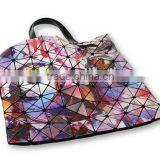 All-over Print Diamond Check Tote Bag, 2016 Newest Lady Shopping Bag thumbnail-4