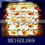 Double Colour Crystal&Steel Body Crystal Ceiling Lighting thumbnail-1