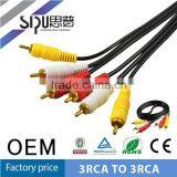 SIPU High Quality 1.5m Gold Connects av Rca Cable Best Price 3.5mm Audio Cable thumbnail-4