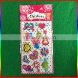 Embossed PVC Stickers Heart Design Stickers With Silver Edge thumbnail-1