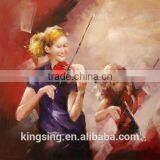 Hotsale Designs Abstract Music People Oil Painting HT 164-A thumbnail-1