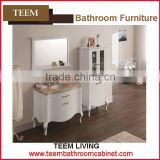 Teem home bathroom furniture Cabinet bathroom design small bathroom cabinet with ceramic sink
