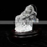 Hand Made Clear Quartz Crystal Buddha Sculpture Good for Home Decoration or Collection thumbnail-6