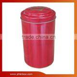 Embossed Lid Round Tin Box